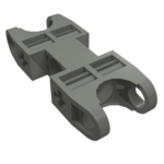 47296 - Technic, Axle and Pin Connector 2 x 5 with 2 Ball Joint Sockets, Open Sides