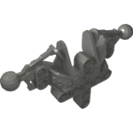 53545 - Bionicle Toa Inika Upper Torso / Shoulders Section
