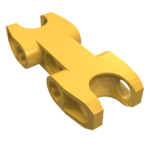 61053 - Technic, Axle and Pin Connector 2 x 5 with 2 Ball Joint Sockets, Closed Sides, Closed Axle Holes