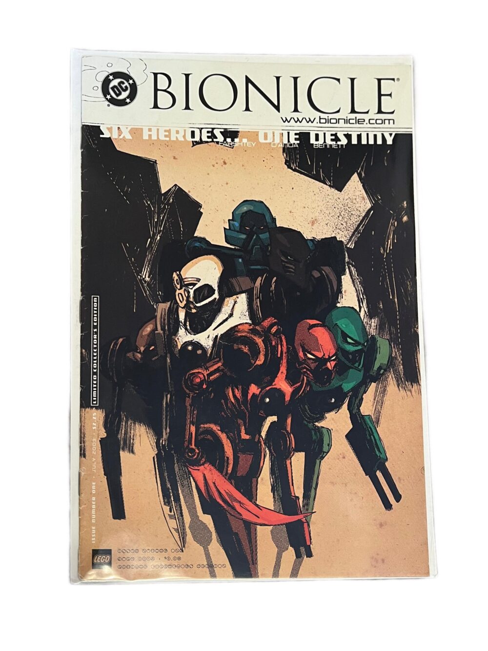 Bionicle Six Heroes one Destiny SDCC edition